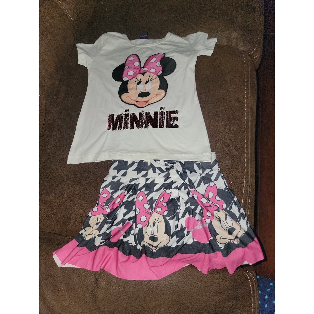 Disney minnie mouse boutique outfit size 3 4 top and skirt